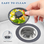 3-in-1 Sink Drain Strainer